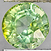 Natural Green Tourmaline 1.47 Ct. Round Shape 6.6 Mm Gemstone from Nigeria