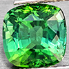 Natural Green Tourmaline 1.25 Ct. Cushion Shape 6.3 x 6.2 Mm Gemstone from Nigeria