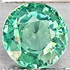 Natural Blue Green Tourmaline 1.16 Ct. Round Shape 6.5 Mm Gemstone from Nigeria