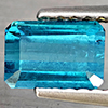 Natural Bluish Green Tourmaline 1.09 Ct. Octagon Shape 6.4 x 4.4 Mm Gemstone from Nigeria