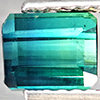 Natural Bluish Green Tourmaline 1.23 Ct. Octagon Shape 5.7 x 4.7 Mm Gemstone from Nigeria