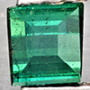 Natural Green Tourmaline 0.55 Ct. Square Shape 4 x 3.8 Mm Gemstone from Nigeria