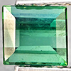 Natural Green Tourmaline 0.82 Ct. Baguette Shape 5 x 4.6 Mm Gemstone from Nigeria