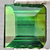 Natural Green Tourmaline 0.74 Ct. Square Shape 4.6 x 4.4 Mm Gemstone from Nigeria