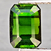 Natural Green Tourmaline 1.01 Ct. Octagon Shape 6 x 4.3 Mm. Gemstone From Nigeria