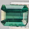 Natural Green Tourmaline 1.29 Ct. Octagon Shape 6.1 x 4.7 Mm. Gemstone From Nigeria