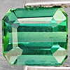 Natural Green Tourmaline Gemstones 1.08 Ct. Octagon Shape 5.5 x 4.8 Mm.