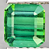Natural Green Tourmaline 1.10 Ct. Octagon Shape 5.4 x 5.1 Mm Gemstone From Nigeria