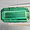 Natural Green Tourmaline 1.04 Ct. Octagon Shape 8.1 x 4 Mm Gemstone From Nigeria