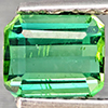 Natural Green Tourmaline 0.77 Ct. Octagon Shape 5.5 x 4.5 Mm Gemstone From Nigeria