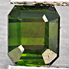 Natural Green Tourmaline 0.98 Ct. Octagon Shape 5.4 x 4.6 Mm Gemstone From Nigeria