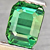 Natural Green Tourmaline 0.57 Ct. Octagon Shape 4.9 x 3.5 Mm Gemstone From Nigeria