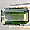 Natural Green Tourmaline 0.94 Ct. Octagon Shape 7 x 4.2 Mm Gemstone From Nigeria