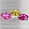 Natural Fancy Color Tourmaline 1.76 Ct. 3 Pcs Marquise Shape 6.8 x 4.2 Mm Gemstone from Nigeria