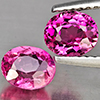 Natural Pink Tourmaline 1.63 Ct. 2 Pcs Oval Shape 6.1 x 5.1 Mm Gemstone from Nigeria