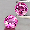 Natural Pink Tourmaline 1.74 Ct. 2 Pcs Round Shape 6 Mm Gemstone From Nigeria