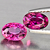 Natural Pink Tourmaline 1.50 Ct. 2 Pcs Oval Shape 6.8 x 4.6 Mm Gemstone from Nigeria