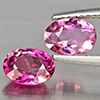 Natural Pink Tourmaline 1.64 Ct. 2 Pcs Oval Shape 7 x 5.3 Mm Gemstone from Nigeria