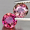 Natural Pink Tourmaline 1.89 Ct. 2 Pcs Round Shape 5.9 Mm Gemstone From Nigeria