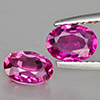 Natural Pink Tourmaline 1.57 Ct. 2 Pcs Oval Shape 7 x 5.3 Mm Gemstone from Nigeria