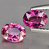 Natural Pink Tourmaline 1.43 Ct. 2 Pcs Oval Shape 6.4 x 4.6 Mm Gemstone from Nigeria