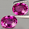 Natural Pink Tourmaline 1.08 Ct. 2 Pcs Oval Shape 5.7 x 4.4 Mm Gemstone from Nigeria