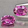 Natural Pink Tourmaline 1.31 Ct. 2 Pcs Oval Shape 7.1 x 5.1 Mm Gemstone from Nigeria