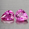 Natural Pink Tourmaline 0.99 Ct. 2 Pcs Pear Shape 5.9 x 5 Mm Gemstone From Nigeria