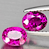 Natural Pink Tourmaline 1.30 Ct. 2 Pcs Oval Shape 6 x 4.6 Mm Gemstone from Nigeria