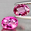 Natural Pink Tourmaline 1.60 Ct. 2 Pcs Oval Shape 6.5 x 4.8 Mm Gemstone From Nigeria