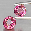 Natural Pink Tourmaline 2.44 Ct. 2 Pcs Round Shape 6.4 Mm Gemstone From Nigeria