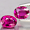 Natural Pink Tourmaline 1.85 Ct. 2 Pcs Oval Shape 6.4 x 4.8 Mm Gemstone From Nigeria