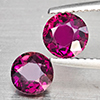 Natural Pink Tourmaline 1.60 Ct. 2 Pcs Round Shape 5.8 Mm Gemstones From Nigeria