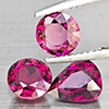Natural Pink Tourmaline 2.89 Ct. 3 Pcs Mixed Shape Gemstone from Nigeria
