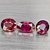 Natural Pink Tourmaline 2.06 Ct. 3 Pcs Mixed Shape Gemstone from Nigeria