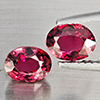 Natural Pink Tourmaline 1.68 Ct. 2 Pcs Oval Shape 6.4 x 5.1 Mm Gemstone from Nigeria
