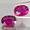 Natural Pink Tourmaline Gemstones 1.39 Ct. 2 Pcs. Oval Shape 6.5 x 4.7 Mm.