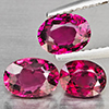 Natural Pink Tourmaline 2.49 Ct. 3 Pcs Oval Shape Gemstone from Nigeria