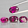 Natural Pink Tourmaline 3.35 Ct. 4 Pcs Oval Shape Gemstone from Nigeria