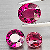 Natural Pink Tourmaline 2.80 Ct. 3 Pcs Mixed Shape Gemstone from Nigeria