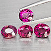 Natural Pink Tourmaline 3.29 Ct. 4 Pcs Oval Shape Gemstone from Nigeria