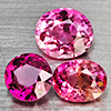 Natural Pink Tourmaline 2.33 Ct. 3 Pcs Mixed Shape Gemstone from Nigeria