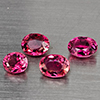 Natural Pink Tourmaline 2.80 Ct. 4 Pcs Oval Shape Gemstone from Nigeria