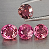 Natural Pink Tourmaline 2.91 Ct. 4 Pcs Round Shape 5.5 Mm Gemstone from Nigeria