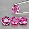 Natural Pink Tourmaline 2.66 Ct. 4 Pcs Round Shape  Gemstone from Nigeria