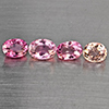 Natural Pink Tourmaline 2.27 Ct. 4 Pcs Oval Shape Gemstones From Nigeria