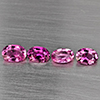 Natural Pink Tourmaline 2.39 Ct. 4 Pcs Oval Shape 7.2 x 5.1 Mm Gemstone from Nigeria