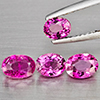 Natural Pink Tourmaline 1.87 Ct. 4 Pcs Oval Shape Gemstones From Nigeria