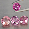 Natural Pink Tourmaline 2.58 Ct. 4 Pcs Round Shape Gemstones From Nigeria