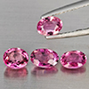 Natural Pink Tourmaline 1.89 Ct. 4 Pcs Oval Shape Gemstones From Nigeria